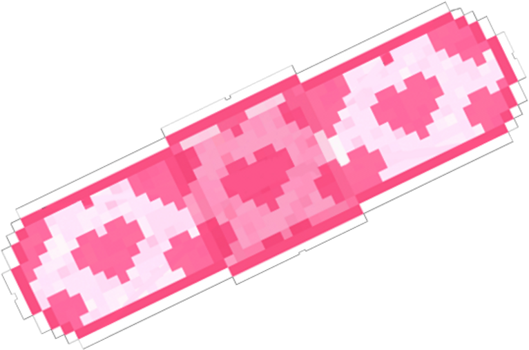 Pixel Heart Band Aid PNG image