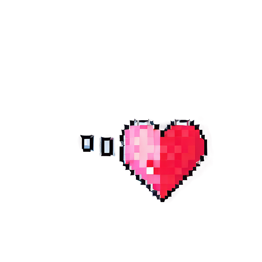 Pixel Heart Outline Png Frl91 PNG image