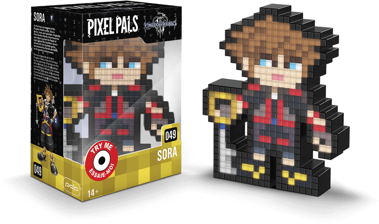 Pixel Pals Lighted Figure Packaging PNG image