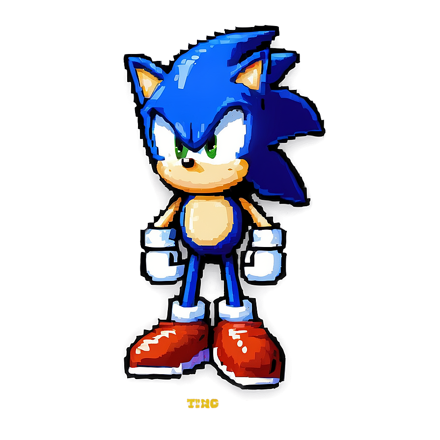 Pixel Sonic Transparent Png Mfm19 PNG image