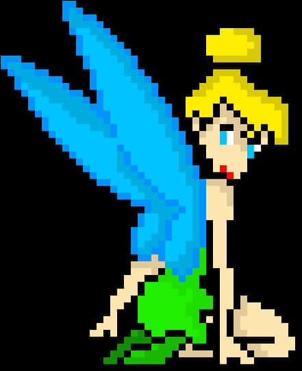 Pixel Tinkerbell Art PNG image