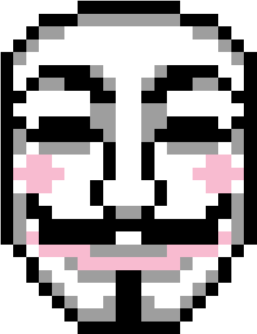 Pixelated_ Anonymous_ Mask_ Graphic PNG image