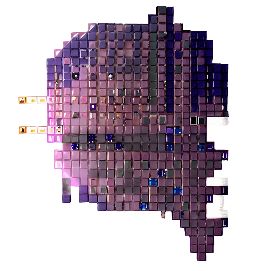 Pixelated B PNG image