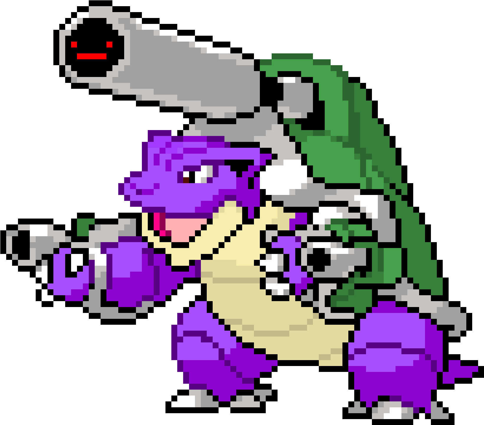 Pixelated Blastoise Pokemon PNG image