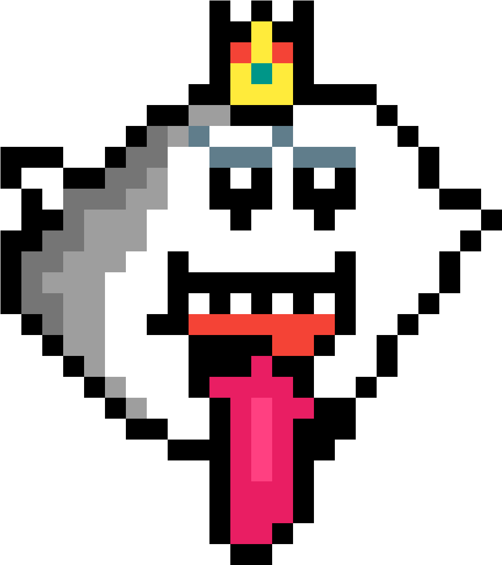 Pixelated Boo Ghost Super Mario PNG image