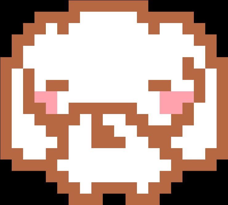 Pixelated Cinnamoroll Icon PNG image