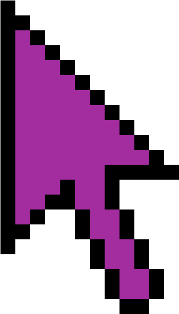 Pixelated Cursor Icon PNG image
