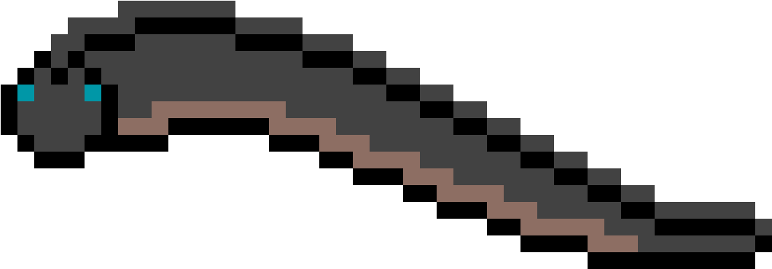 Pixelated Eel Artwork PNG image