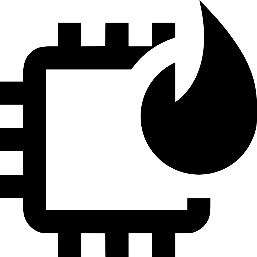 Pixelated Flame Icon PNG image