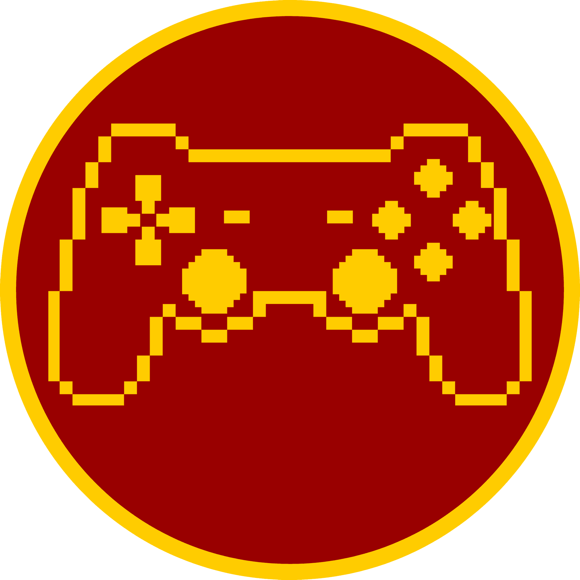 Pixelated Game Controller Icon PNG image