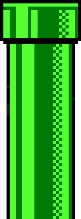 Pixelated Green Pipe PNG image