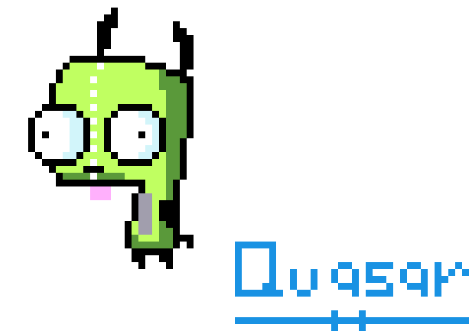 Pixelated Green Robot Character PNG image