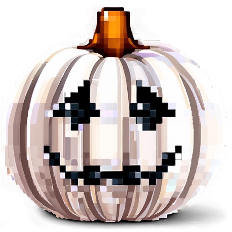 Pixelated Halloween Pumpkin Png 06242024 PNG image