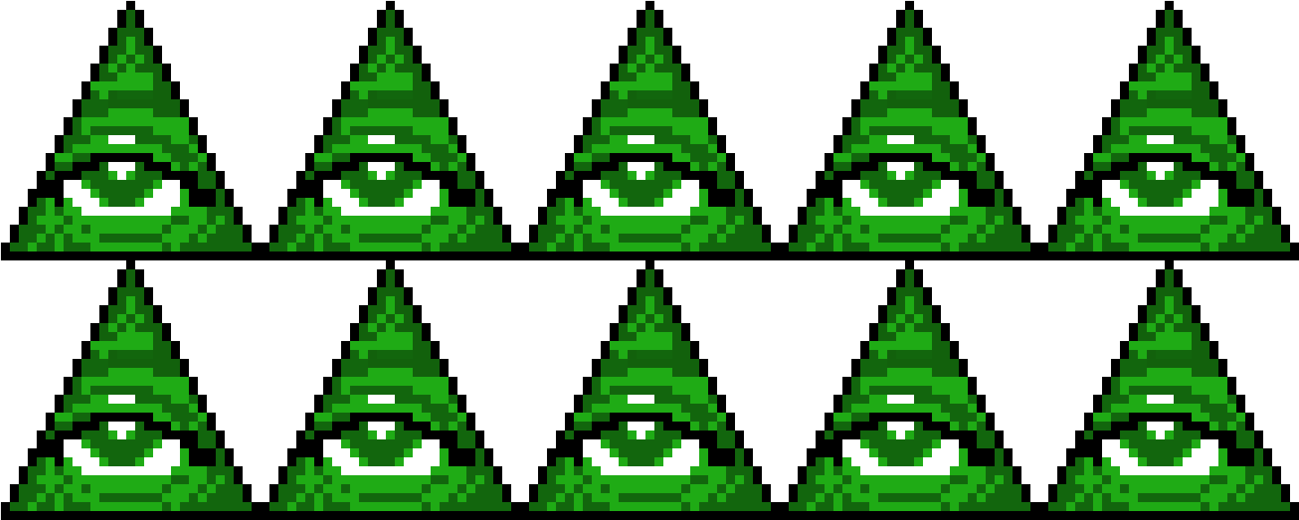 Pixelated Illuminati Eye PNG image