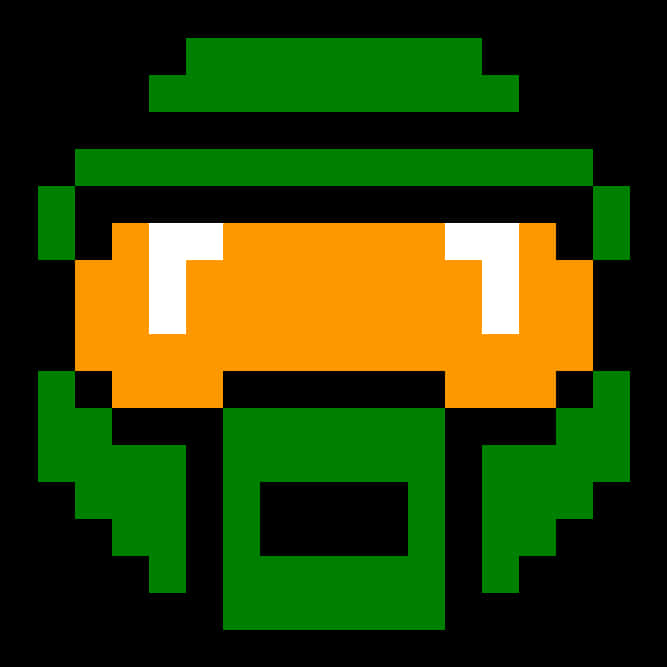 Pixelated Master Chief Icon PNG image