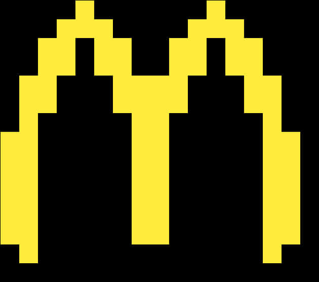 Pixelated Mc Donalds Logo PNG image