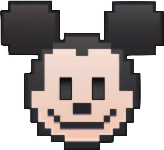 Pixelated_ Mickey_ Mouse_ Icon PNG image