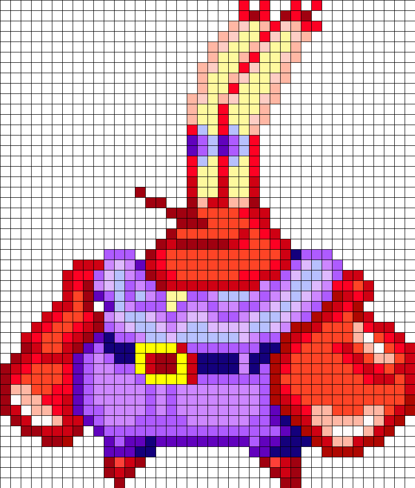 Pixelated Mr Krabs Artwork PNG image