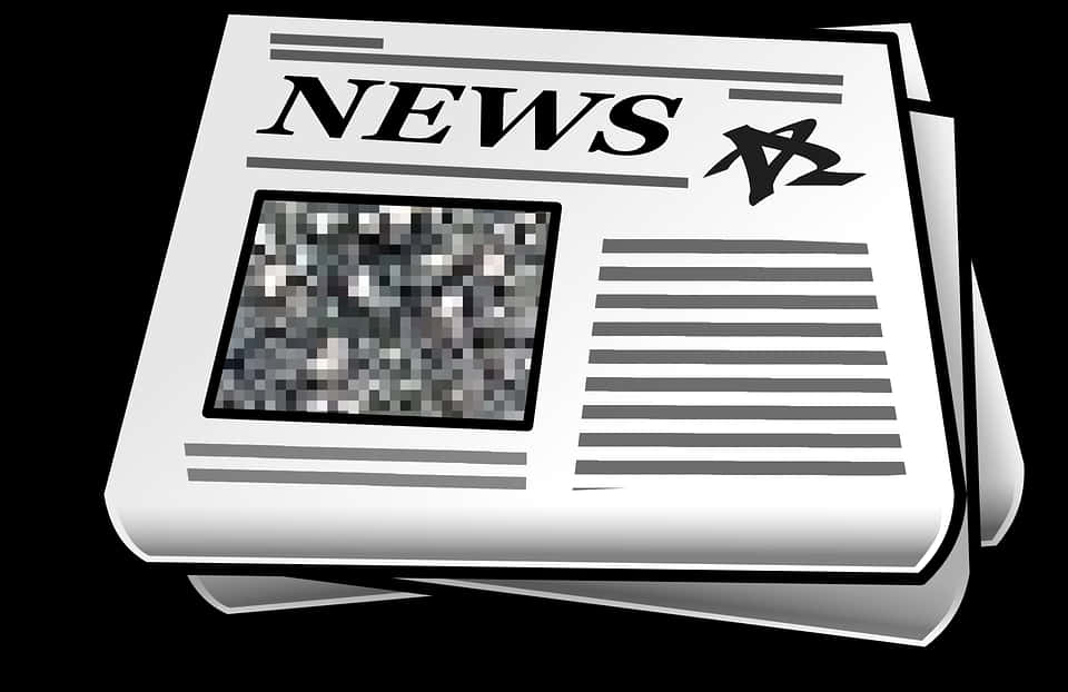 Pixelated Newspaper Image PNG image