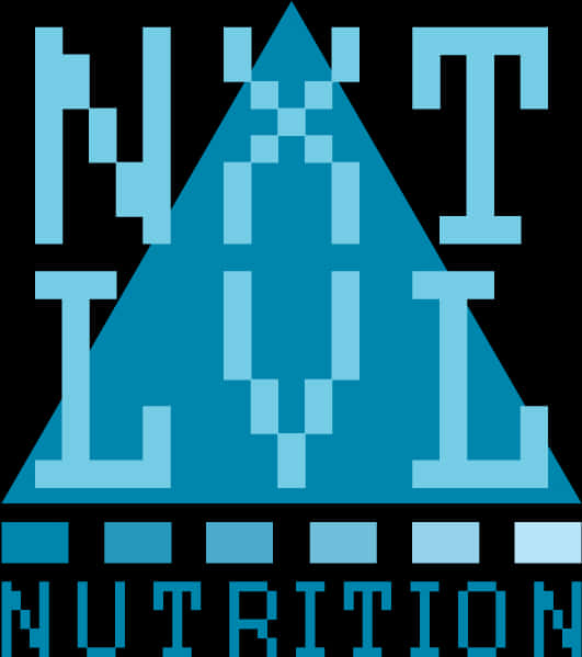Pixelated Nutrition Logo Design PNG image