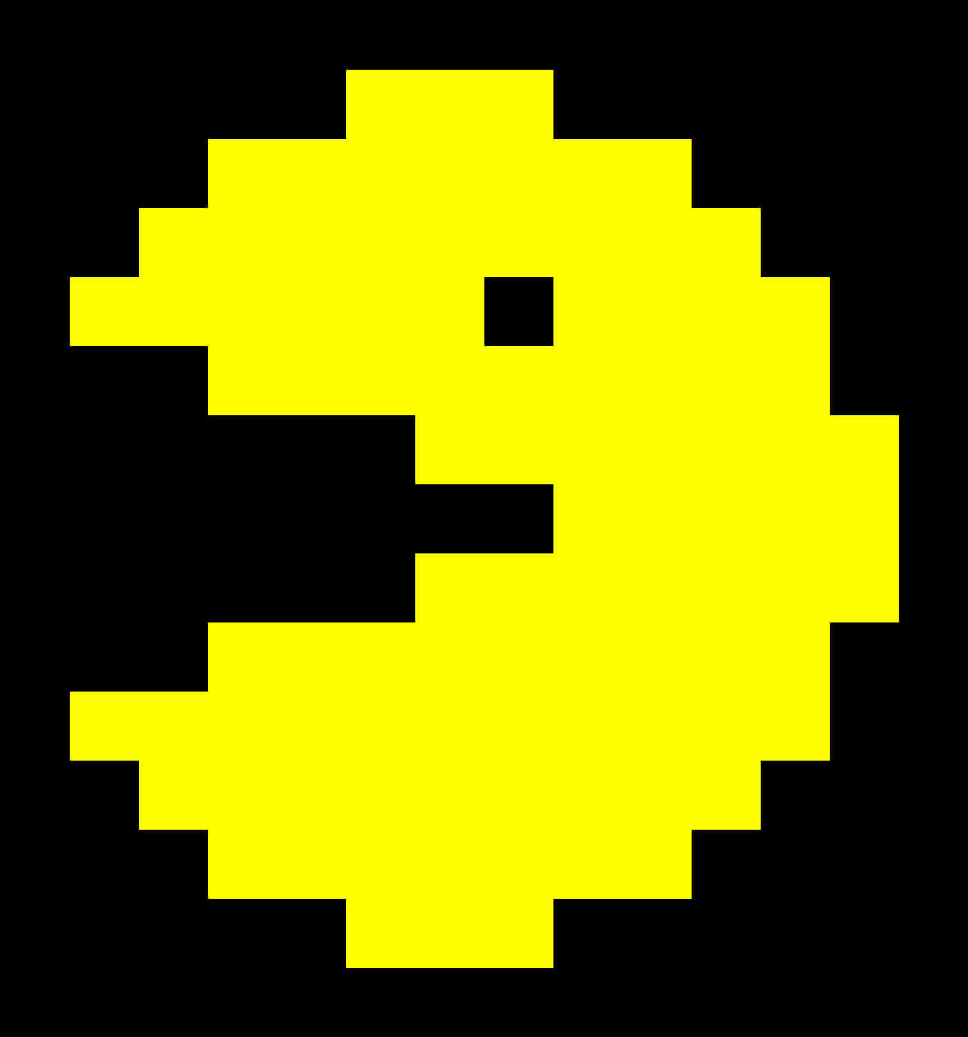 Pixelated Pacman Icon PNG image