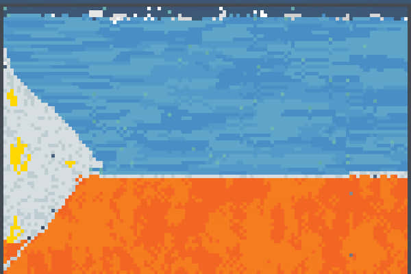 Pixelated Philippine Flag PNG image
