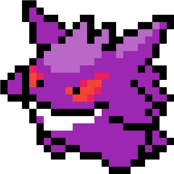 Pixelated Purple Creature PNG image