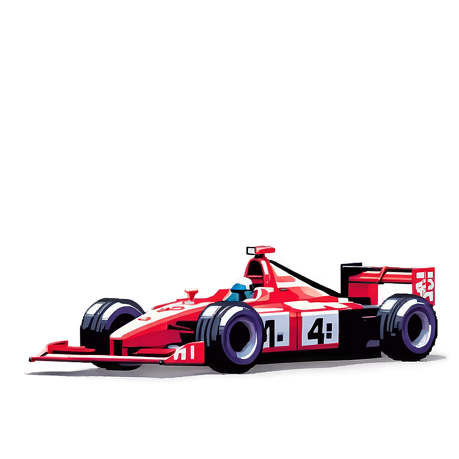 Pixelated Racing Car Png Via PNG image