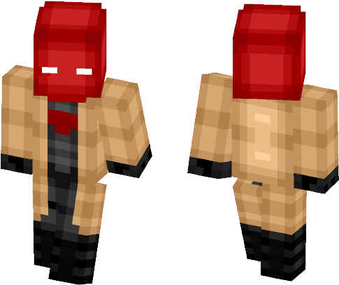 Pixelated Red Head Figure PNG image