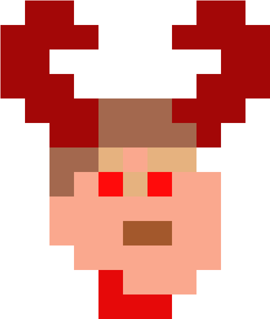 Pixelated Redneck Character PNG image