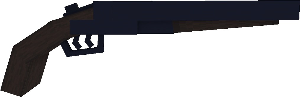 Pixelated Shotgun Side View PNG image