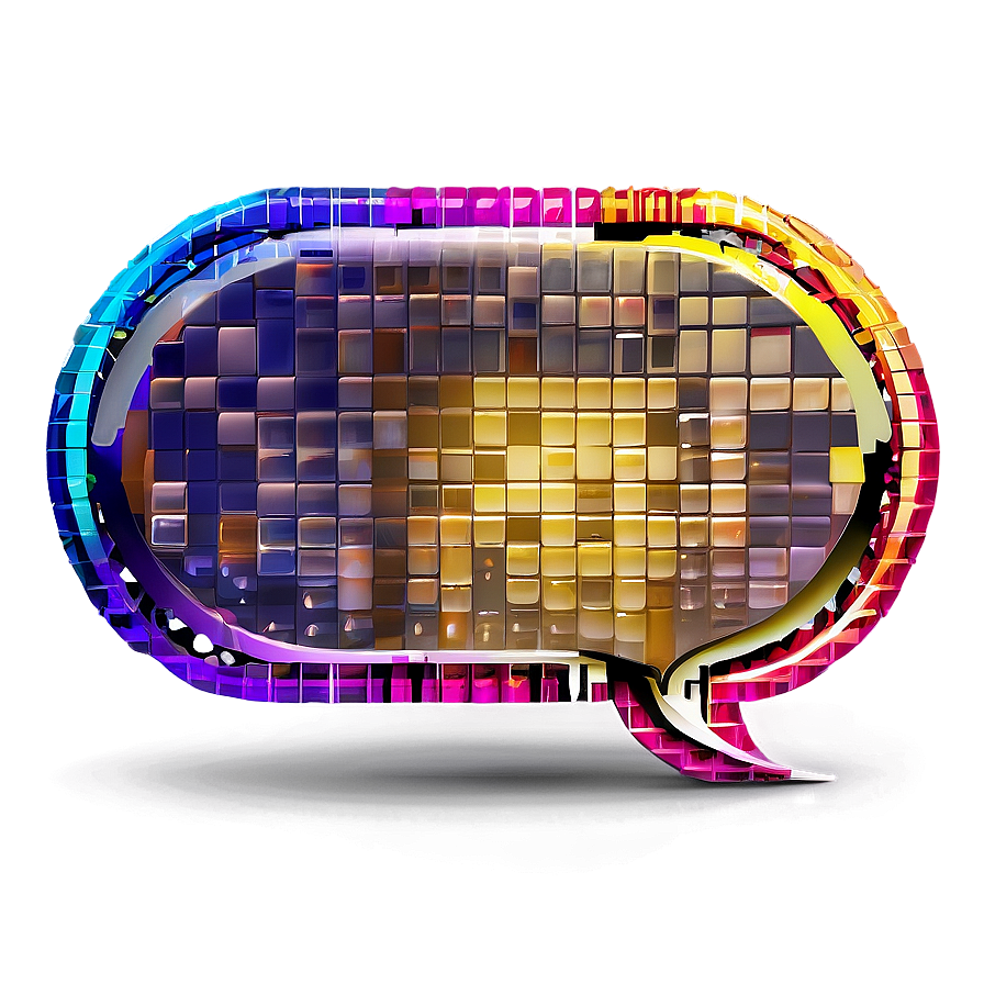 Pixelated Speech Bubble Png 72 PNG image