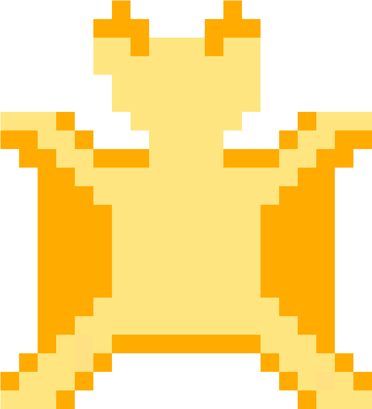 Pixelated Squirrel Artwork PNG image