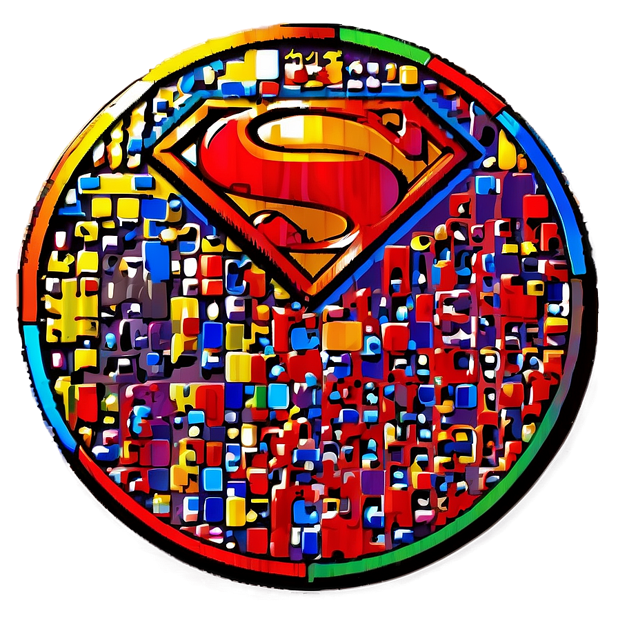 Pixelated Superhero Logo Png Rfu PNG image