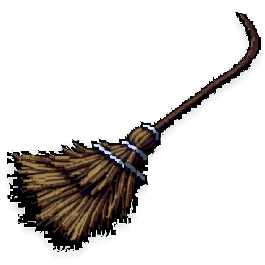 Pixelated Witch Broom Png 06242024 PNG image