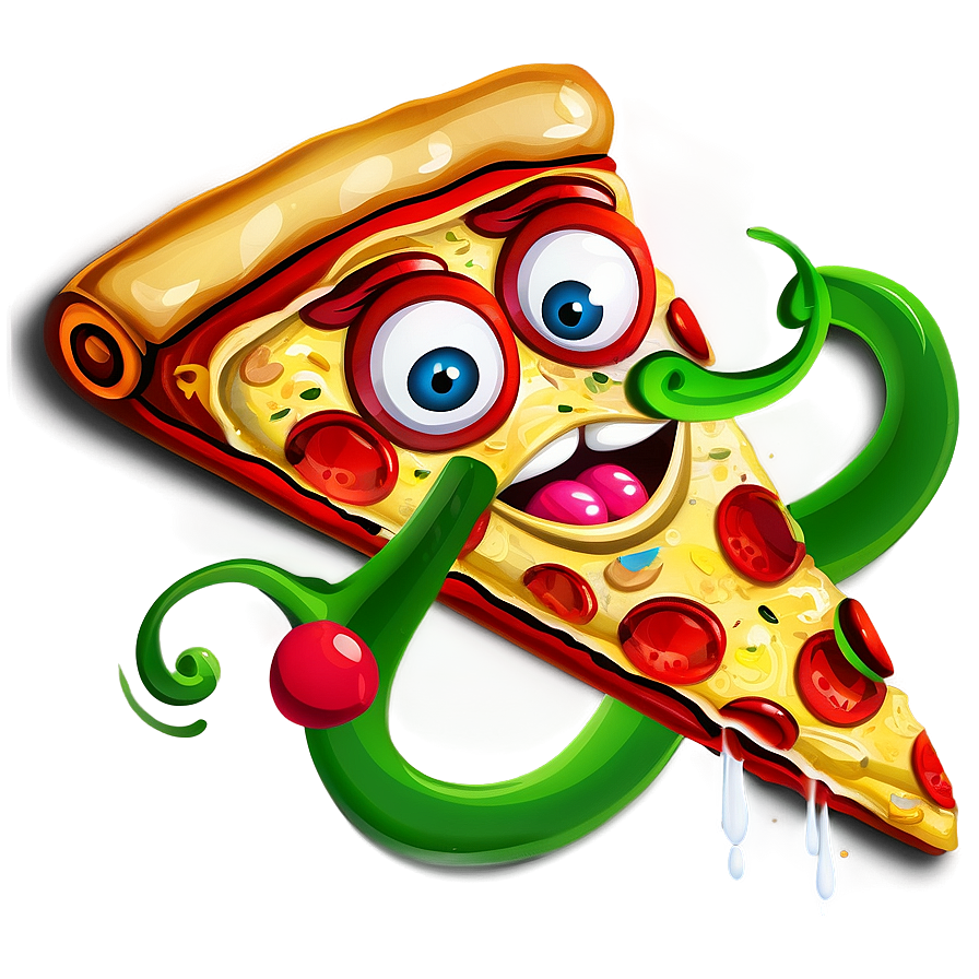 Pizza Cartoon A PNG image