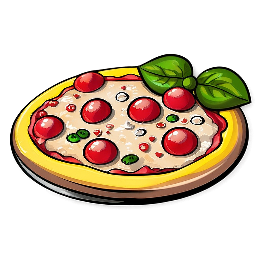 Pizza Cartoon Character Set Png Mub82 PNG image