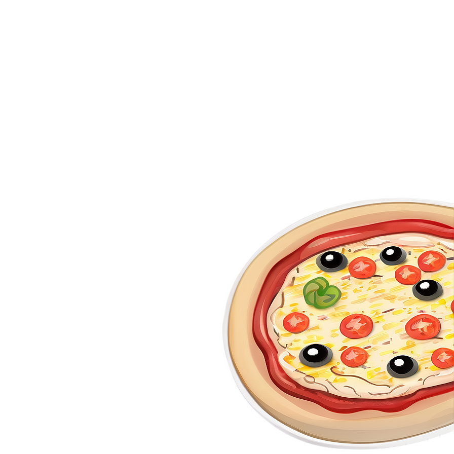 Pizza Cartoon Illustration Png Ljc PNG image