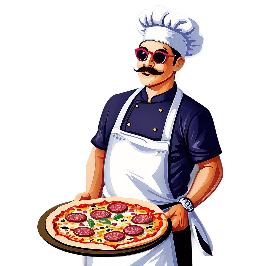 Pizza Chef Vector Illustration Png 51 PNG image