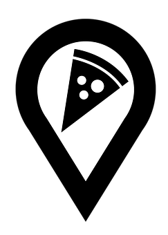 Pizza Pin Icon PNG image