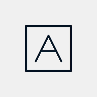 Placeholder Icon Letter A PNG image