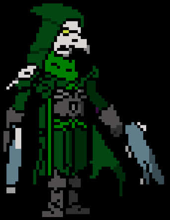 Plague Doctor Pixel Art PNG image