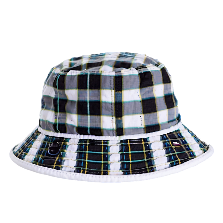 Plaid Bucket Hat Png 05252024 PNG image