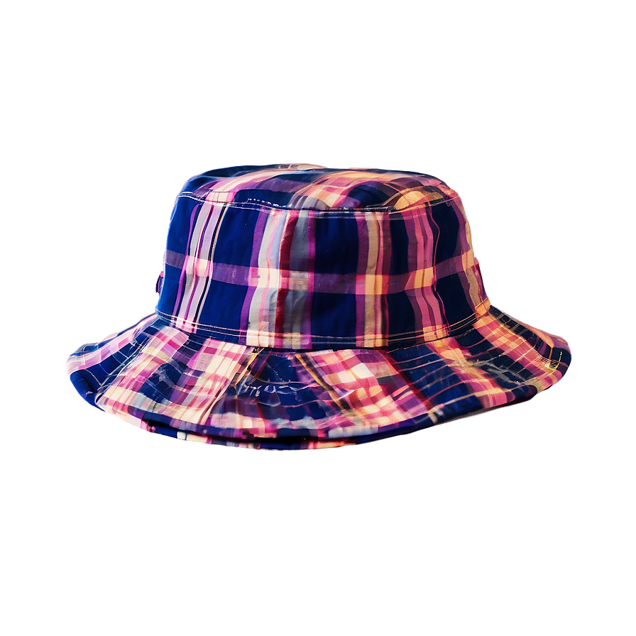 Plaid Bucket Hat Png Mbv PNG image