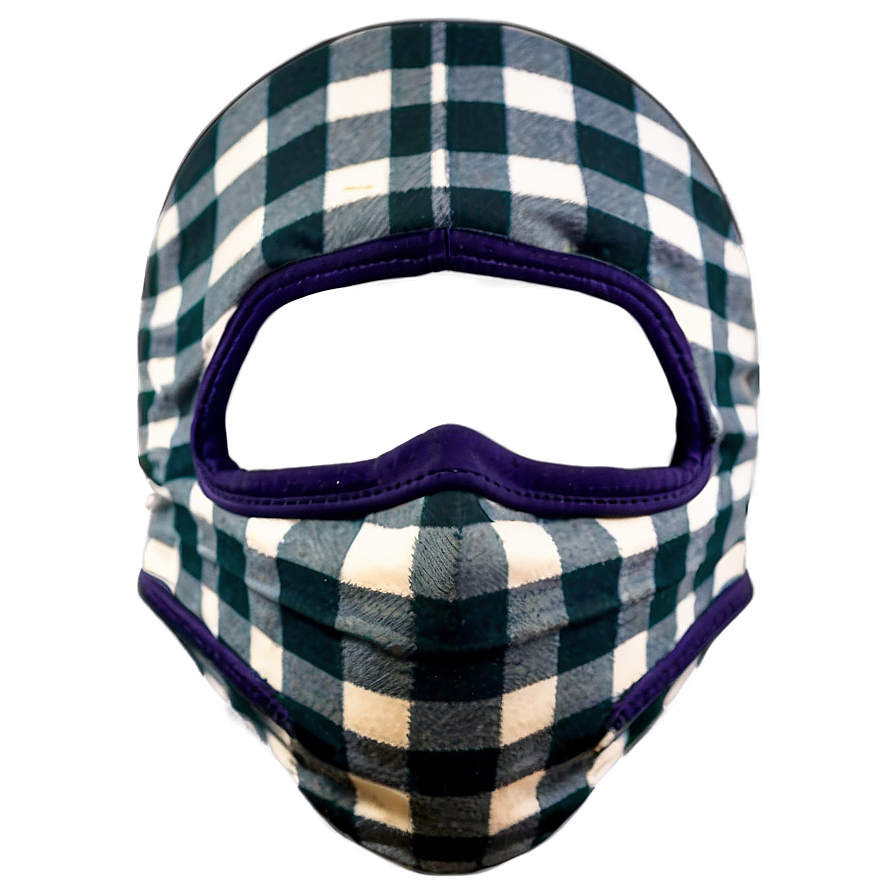 Plaid Facemask Png 06282024 PNG image