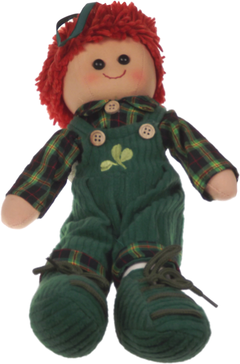 Plaid Outfit Rag Doll PNG image