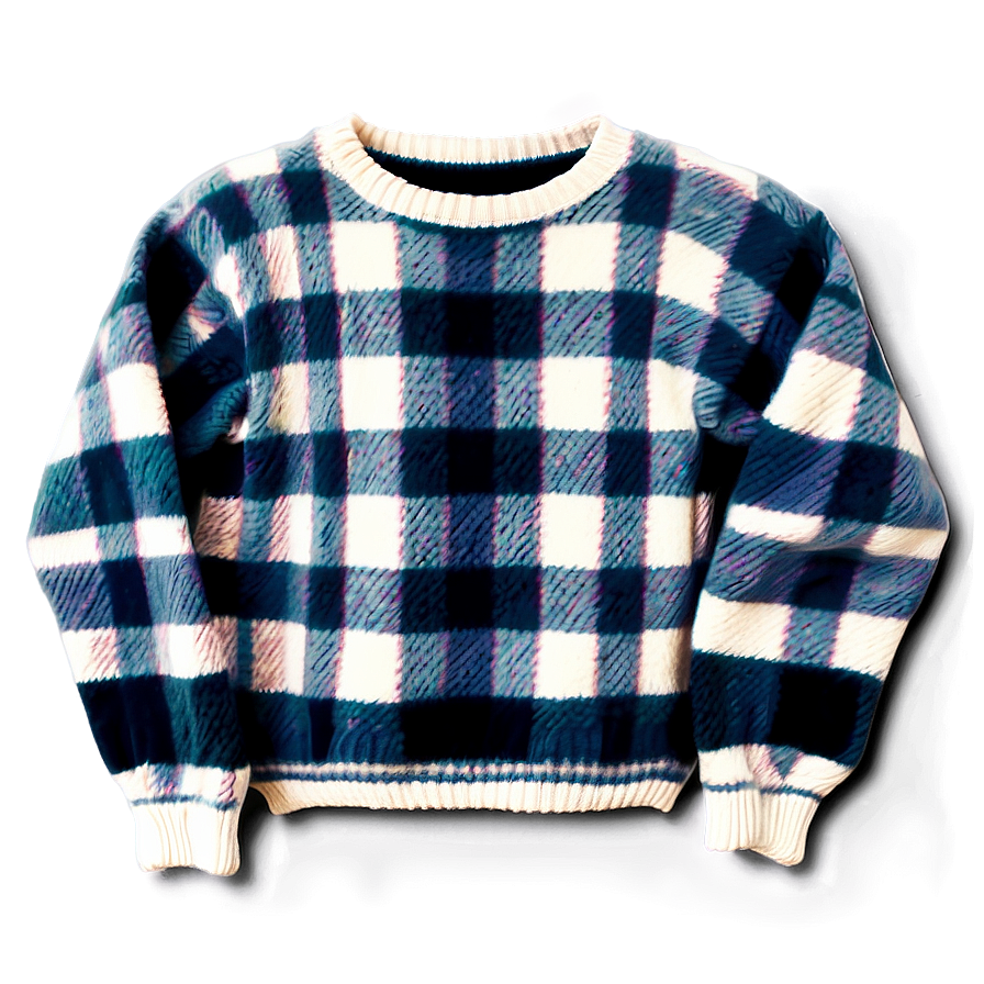 Plaid Sweater Pattern Png 96 PNG image