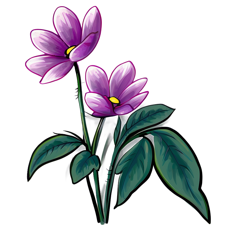 Plain Flower Drawing Png Ikt PNG image