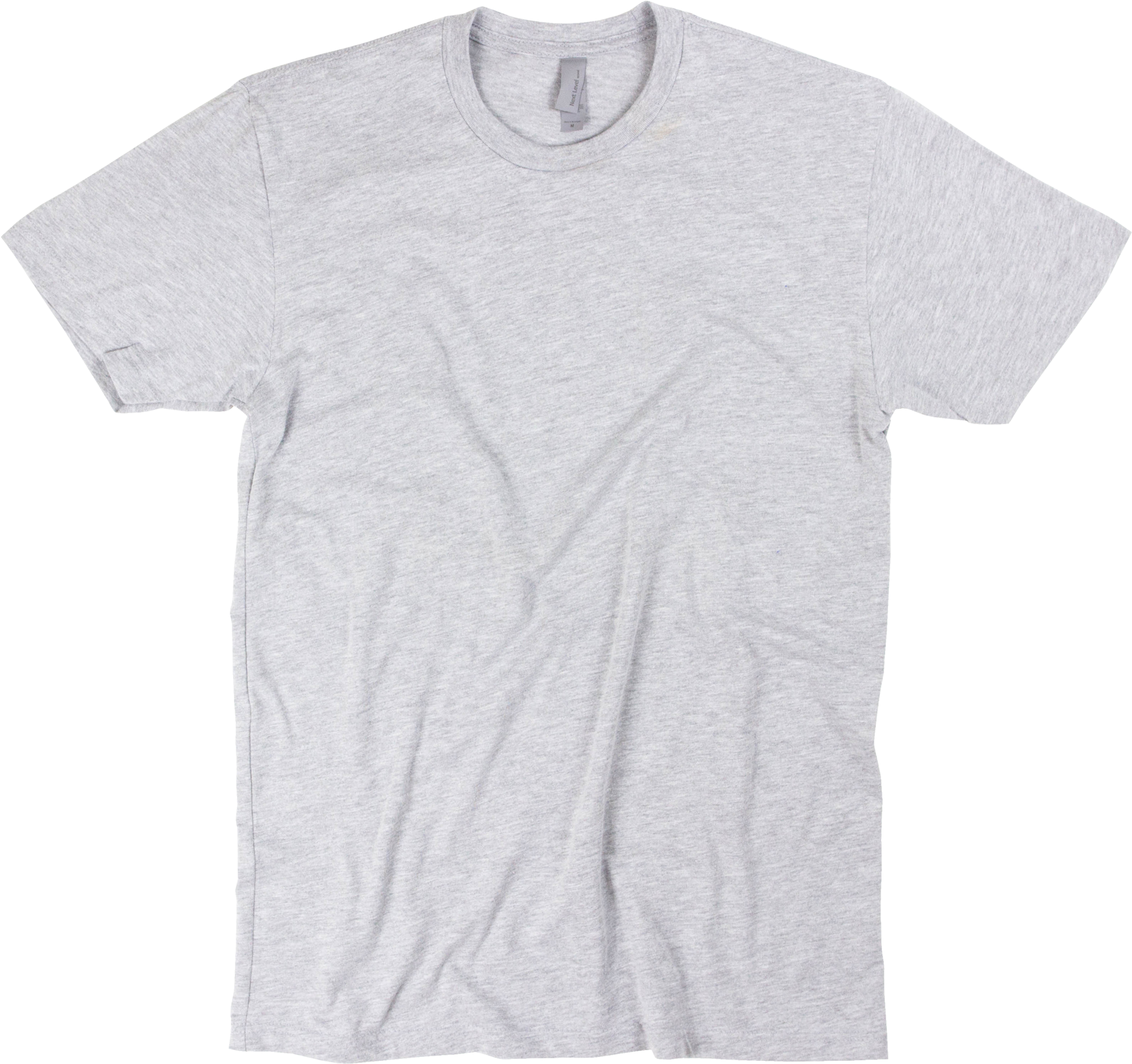 Plain Gray T Shirt Mockup PNG image
