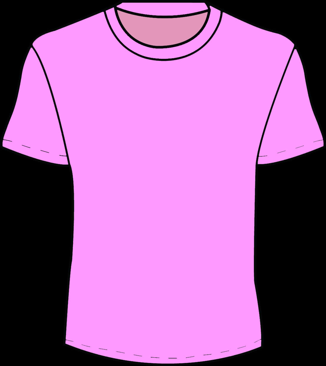 Plain Pink Roblox T Shirt Template PNG image